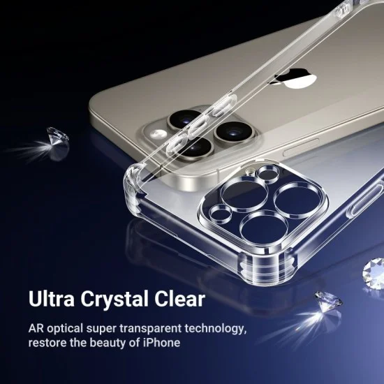 UGREEN Bright Cushion Protective Case for iPhone 16 Pro Clear